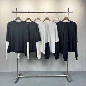 Oem Tùy Chỉnh Dtg Màn Hình In T Áo Sơ Mi Waffle Nhiệt Vải Dài Tay Áo T Áo Sơ Mi Hai Lớp Quá Khổ Người Đàn Ông Áo Sơ Mi - Product Image 5