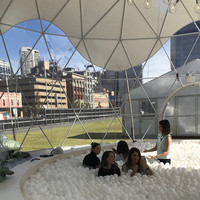 Tentes à grand dôme géodésique de luxe Igloo Glamping Resort Grande tente massive