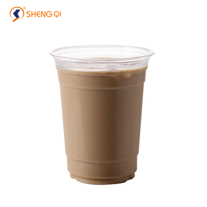 Coffee Cups Hot Sale Custom 10oz 300ML Reusable Clear Color Transparent Ice Coffee Juice Cold Drinking PP Plastic Cups
