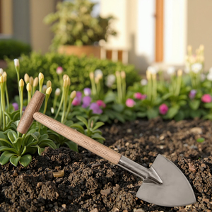 Bêche industrielle en acier inoxydable tranchage manuel facile des racines toute l'année bois <span class=keywords><strong>de</strong></span> frêne personnalisable pour outil <span class=keywords><strong>de</strong></span> jardin - Product Image 3