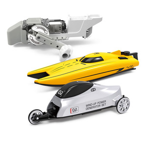 Nouveau <span class=keywords><strong>Jouet</strong></span> <span class=keywords><strong>Bateau</strong></span> de Course à Hélice à Générateur Manuel STEM - Product Image 5
