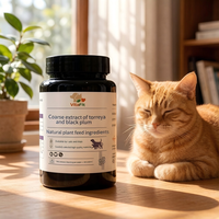 Suplemen Hewan Peliharaan Alami VitaFit untuk Kucing dengan Tablet Ekstrak Mentah Prunus Mume - Mendukung Kekebalan Tubuh, Kesehatan Kulit & Bulu, Tinggi Protein