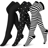 Chaussettes de compression sportives multicolores pour femmes, chaussettes de compression pour le cyclisme et la course à pied, longueur cuisse