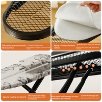 Planche à repasser professionnelle haut de gamme pliable en acier, design moderne et minimaliste, grande taille, avec support en tube d'acier A3