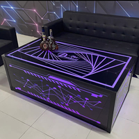 Fabricant commercial Logo personnalisé Bar de couleur Discothèque KTV Ensembles de meubles Table éclairée par LED