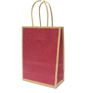 Medium Kraft Paper Bags with Handles Grocery Shopping Retail Bags Party <b>Wedding</b> Birthday Gift Bags Luxury Packaging Paper Bag - Product Image 2