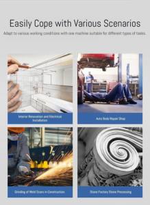 <span class=keywords><strong>Amoladora</strong></span> angular <span class=keywords><strong>Dongcheng</strong></span> de 710W, herramienta eléctrica de alta velocidad de 220mm de 100 V - Product Image 4