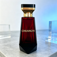 Flacon pulvérisateur de parfum en verre vide de luxe exquis, 100 ml, avec logo personnalisé par marquage à chaud et boîte cadeau pour emballage de parfum – Vente en gros
