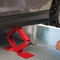 Cric ciseaux 2T en acier allié de qualité supérieure, outil de levage de voiture, outil mécanique manuel pour le changement de pneus