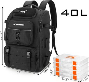 Free Sample Polyester Soft Fishing Tackle <b>Box</b> Bag Multiple Organized <b>Storage</b> Pockets 20L-<b>30L</b> Capacity Soft Padded Shoulder Strap - Product Image 4