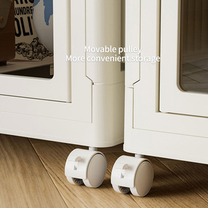 Gấp đồ nội thất Closet xách tay Kid Closet, có thể gập lại nhựa lưu trữ nội với 5 móc cho phòng ngủ - Product Image 5