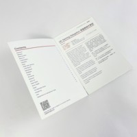 Good quality saddle stitch brochure color printing related to conference