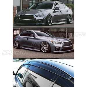 Deflectores de Ventana Laterales para Infiniti Q50 Q50S 2014-2020, Visores de Ventana, Protectores Contra Viento, Sol y Lluvia - Product Image 6