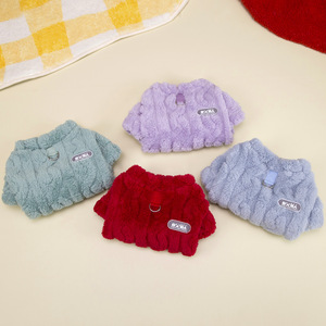 Sudadera térmica de forro polar de doble cara para mascotas, abrigo de invierno de poliéster para Bulldog Francés, ODM/OEM - Product Image 6