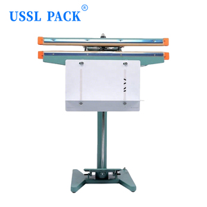 Scelleuse à pédale double face PFS-800*2 pour sacs tissés de céréales, sacs en plastique pour céréales en vrac, machine de thermoscellage à commande par pédale - Product Image 1
