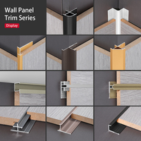 Panel de pared de aluminio personalizado, molde en T para suelo, transición de vinilo laminado, construcción robusta, extrusión de suelo sin costuras, embellecedor de esquina de Metal