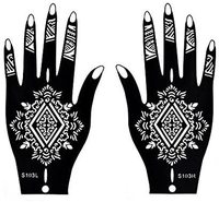 Nouvel arrivage de pochoirs à dessin pour femme autocollant tatouage au henné