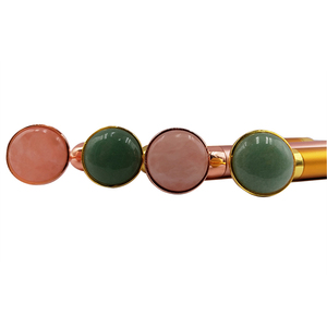 2019 new Jade Rose quartz rouleau facial électrique vibration barre de beauté de rouleau de massage pour le <span class=keywords><strong>visage</strong></span> - Product Image 2