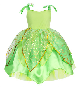 Bán Buôn Trẻ Em Tiana Cổ Tích Ăn Mặc Với Đôi Cánh Halloween Công Chúa Lễ Hội Trang Phục Cosplay Elves Đảng <span class=keywords><strong>Tinker</strong></span> Chuông Ăn Mặc - Product Image 3
