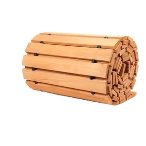 Wooden Garden Path Interlocking <b>Decking</b> 8Ft <b>Anti</b> <b>Slip</b> Outdoor Walkway Rustic Design Rectangle Shape - Product Image 5