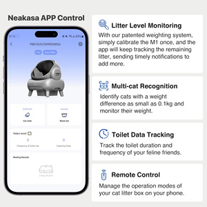 Caja <span class=keywords><strong>de</strong></span> arena para inodoro automática para gatos Neakasa APP Smart Large Cat Sandbox - Product Image 2