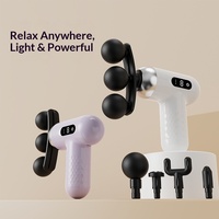 Nouveau Mini Pistolet de Massage Portable à Écran LCD Intelligent pour Muscles Profonds, Appareil de Fitness et Booster Sportif Portable pour l'Intérieur