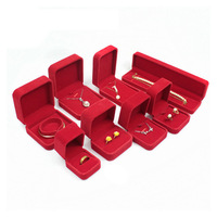 Boîte en Flanelle de Luxe Sur Mesure pour Bijoux: Boucle d'Oreille, Bracelet, Collier, Bague – Présentoir de Comptoir en Velours pour Cadeaux
