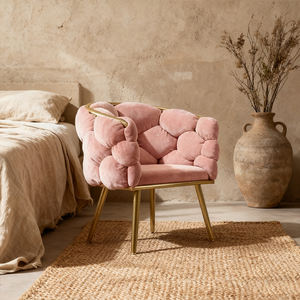 Achetez des chaises de salle à manger en tissu velours de luxe nordique <span class=keywords><strong>pour</strong></span> restaurant intérieur avec pieds en métal doré - Product Image 3