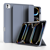 Étui porte-crayon droit en gros de haute qualité couverture de tablette intelligente en TPU souple pour iPad pro 13 M4 2024