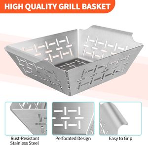 Stainless Steel Long Handle Foldable <b>Baking</b> Utensil <b>Kit</b>-Portable Multi-Function Reusable Heat Resistant Easily Cleaned - Product Image 5
