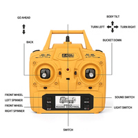 Huina 1582 1/14, Camión Volquete de Aleación de Metal de 10 Canales, Control Remoto, Ingeniería, Camiones de Volteo, Juguetes de Construcción Rc