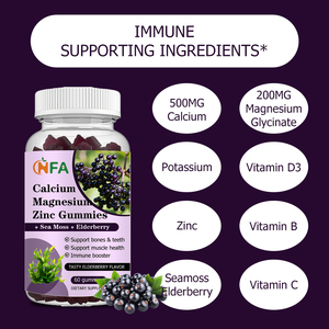 Gomitas de Calcio, Magnesio y Zinc de Marca Privada OEM con Mezcla Patentada que Favorecen la Salud de Huesos y Dientes y la Función Cognitiva - Product Image 6