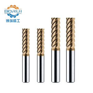 Fresa de aleación dura serie H de 6 flautas de alta velocidad, soporte personalizado, accesorios de herramientas de máquina de alta dureza de extremo plano recto - Product Image 6