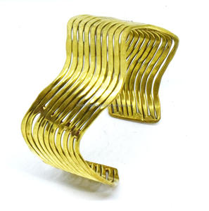 2025 Turkey Bronze Brass 20mm Korean Style Christmas Gift for Kids <b>Engraved</b> Gold Plated Designs spring summer bracelet cuff - Product Image 5