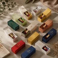 Boîte à rouge à lèvres de luxe entièrement personnalisée, gaufrée, recyclée, auto-érectible, avec fermeture magnétique, finition brillante ou mate, faible MOQ, pour tubes de gloss individuels