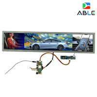 Módulo de Pantalla LCD TFT Tipo Barra de 28 Pulgadas, 1920x360, Interfaz LVDS, 700cd/m2 de Alto Brillo, con Placa Controladora HDM-I AD