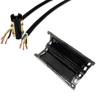 Boîte de jonction étanche en plastique mini IPX8 pour câbles, couleurs orange, bleu, jaune