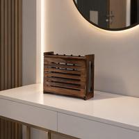 Caja de Almacenamiento para Router de Madera, Soporte de Pared Estándar, Cubierta Decorativa para Ocultar el Módem con Sistema de Gestión de Cables