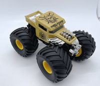 Voiture à grandes roues personnalisable 1:24, en alliage, avec glissière métallique, véhicule tout-terrain, mini-voiture miniature, camion monstre, jouet pour cadeau