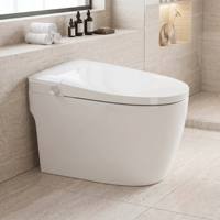 Toilette intelligente simple, bidet sanitaire, cuvette de toilette sans réservoir, WC électrique automatique intelligent pour salle de bain