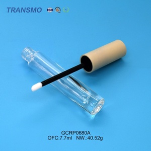 Tubo vacío para brillo labial de 7ml con tapa negra, tubos de vidrio para aceite labial de 8.5ml, tubos de vidrio para brillo labial con cepillo personalizado - Product Image 6