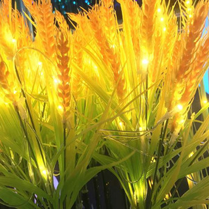 Décoration de pelouse extérieure imperméable à l'eau, Led lumineuse de roseaux bouchés au sol, lumière d'oreille de blé, lampe de <span class=keywords><strong>paille</strong></span> de riz - Product Image 1