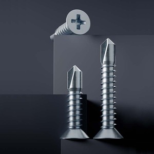 Vis autoperceuses à tête fraisée Baifeite M2.9 M6.3 en acier au carbone zingué pour le bois - Product Image 2