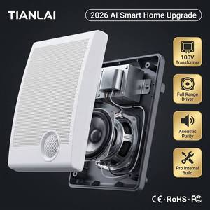 Altavoz Profesional de Pared <span class=keywords><strong>para</strong></span> Sistema de PA, Música de Fondo, Altavoz de Interior <span class=keywords><strong>para</strong></span> Megafonía con Carcasa Blanca - Product Image 4