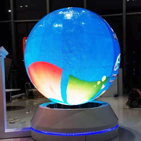 Grand écran LED circulaire cylindrique flexible et souple à 360 degrés