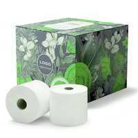 Pas cher prix d'usine vente en gros en vrac 2 plis 350 feuilles/rouleau de papier toilette en bambou papier hygiénique organique rouleaux de papier toilette