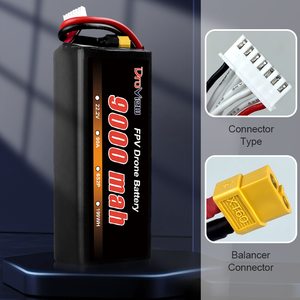 סוללת droview l-<span class=keywords><strong>ion</strong></span> 9000mah 6s1p 22.2v 70c <span class=keywords><strong>li</strong></span>-פולימר ליתיום ליפו פולימר ליתיום lipo חבילות סוללה ל 7 אינץ 10 אינץ 'rc fpv - Product Image 4
