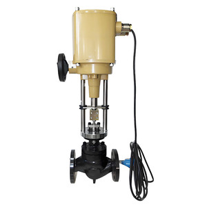 Vanne de régulation électrique ZDLP-16C/P à siège unique pour contrôle de température en pipeline, signal de courant analogique pour températures moyennes - Product Image 4
