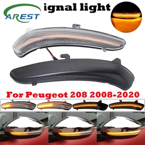 2 pezzi luci specchietto laterale a LED dinamico lampeggiatore luci di direzione per Peugeot 2008 208 2013-2020 per <span class=keywords><strong>Citroen</strong></span> C3 <span class=keywords><strong>C4</strong></span> <span class=keywords><strong>Cactus</strong></span> 2016- - Product Image 1