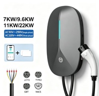 Chargeur mural pour véhicules électriques 7 kW Type 2 32A 220V IP66 OCPP APP RFID certifié CE, utilisation commerciale, prix direct usine, échantillon disponible